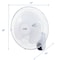 Commercial Cool 16 Wall Fan with Remote, White CCFWR16W - alternate 6